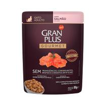 Ração Úmida Gran Plus Sachê Gatos Gourmet Adultos Salmão - 85g Ração Úmida Gran Plus Sachê Gatos Gourmet Adultos Salmão - 85g