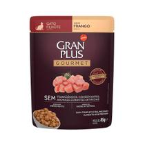 Ração Úmida Gran Plus Sachê Gatos Gourmet Filhotes Frango - 85g Ração Úmida Gran Plus Sachê Gatos Gourmet Filhotes Frango - 85g