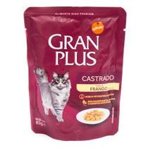 Ração Úmida Granplus Gourmet para Gatos Adultos Castrados sabor Frango 85g