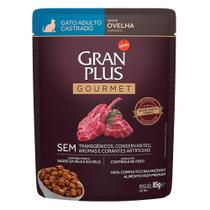 Ração Úmida GranPlus Gourmet Sachê Ovelha para Gatos Castrados - 85 g