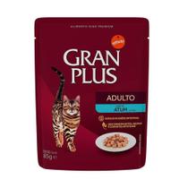 Ração Úmida GranPlus Gourmet Sachê para Gatos Adultos Sabor Atum - 85g - Gran Plus