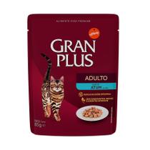 Ração Úmida GranPlus Gourmet Sachê para Gatos Adultos Sabor Atum - 85g