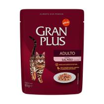 Ração Úmida GranPlus Gourmet Sachê para Gatos Adultos Sabor Salmão - 85g