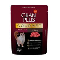 Ração Úmida GranPlus Gourmet Sachê para Gatos Castrados Sabor Ovelha - 85g Ração Úmida GranPlus Gourmet Sachê para Gatos Castrados Sabor Ovelha - 85g