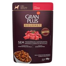 Ração Úmida GranPlus Sachê Gourmet Carne para Cães Adultos - 100 g