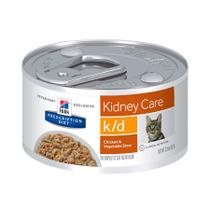 Ração Úmida Hill's Prescription Diet k/d Cuidado Renal para Gatos Sabor Frango e Vegetais 82g
