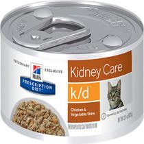 Ração Úmida Hills Prescription Diet K/D Cuidado Renal para Gatos sabor Frango 82g