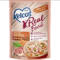 Ração Úmida Kelcat Real Food Peixe Branco com Kani 85g - Kelco