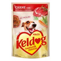 Ração Úmida Keldog Sachê Carne, Ervilha e Cenoura - 100 g