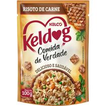 Ração Úmida Keldog Sachê Comida de Verdade Risoto de Carne para Cães 100g