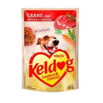Ração Úmida Keldog Sachê para Cães Sabor Carne com Ervilha e Cenoura 100g - 1 Unidade Ração Úmida Keldog Sachê para Cães Sabor Carne com Ervilha e Cenoura 100g - 1 Unidade