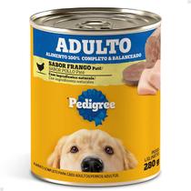 Ração Umida Lata Para Caes Pedigree Pate Sabor Frango 280g Ração Umida Lata Para Caes Pedigree Pate Sabor Frango 280g