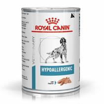 Ração úmida lata royal canin hypoallergenic 400g cachorros adultos