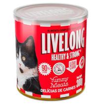 Ração Úmida Livelong para Gatos Delícias de Carnes 300g