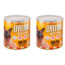 Ração úmida Livelong Para Gatos Sabor Pato 300g - 2UN