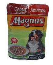 Ração Úmida Magnus Premium Sachê Carne ao Molho para Cães Adultos