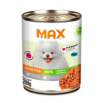 Ração Úmida Max Cães Adultos Patê Carne e Vegetais 280g