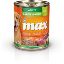 Ração Úmida Max Cães Lata Adulto Patê Sabor Carne e Vegetais 280g