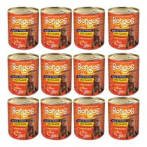 Ração Úmida Natural Cães Filhotes Frango Patê Kit 12 Latas