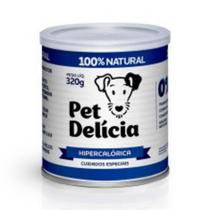 Ração Úmida Natural Hipercalórica para Cães Adultos 320g Pet Delícia