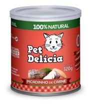 Ração Úmida Natural Pet Delícia Picadinho Carne Gatos 320G