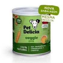 Ração Úmida Natural Veggie Dog Com Ovos para Cães Adultos 320 g Pet Delícia Ração Úmida Natural Veggie Dog Com Ovos para Cães Adultos 320 g Pet Delícia