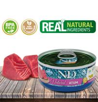 Ração Úmida ND Wet Natural Feline Atum para Gatos Adultos - 70Gr