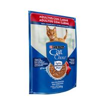 Ração Úmida Nestlé Purina Cat Chow Adultos Carne ao Molho Sachê 85g