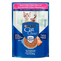 Ração Úmida Nestlé Purina Cat Chow Sachê Filhotes Frango ao Molho - 85 g