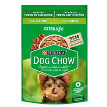 Ração Úmida Nestlé Purina Dog Chow Extra Life Sachê Carne para Cães Filhotes - 100 g