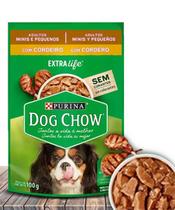 Ração Úmida Nestlé Purina Dog Chow Sache Cordeiro para Cães Adultos Minis E Pequenos Cordeiro 100 Gr