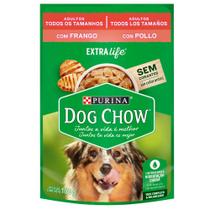 Ração Úmida Nestlé Purina Dog Chow Sachê Frango para Cães Adultos - 100 g
