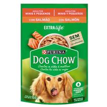 Ração Úmida Nestlé Purina Dog Chow Sachê Salmão para Cães Adultos Raças Minis e Pequenas - 100 g