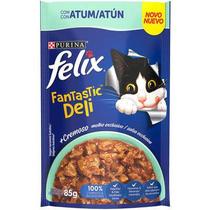 Ração Úmida Nestlé Purina Felix Fantastic Deli Atum para Gatos Adultos