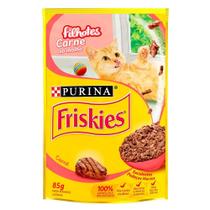 Ração Úmida Nestlé Purina Friskies Sachê Carne ao Molho para Gatos Filhotes - 85 g