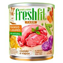 Ração Úmida OneByOne FreshFit Farm Frango e Legumes - 100% Natural para Cães 280g