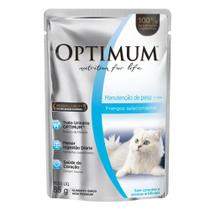 Ração Úmida Optimum Manutenção de Peso Sachê para Gatos Adultos sabor Frango 85g