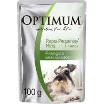 Ração Úmida Optimum para Cães Adultos de Raças e Minis Sabor Frango 100g