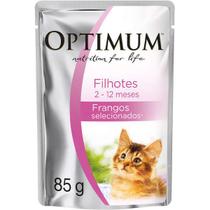 Ração Úmida Optimum para Gatos Filhotes Sabor Frango 85g