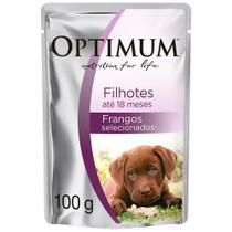 Ração Úmida Optimum Sachê Frango para Cães Filhotes - 100 g