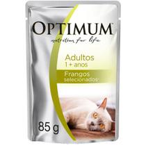 Ração Úmida Optimum Sachê para Gatos Adultos Frango - 85 g
