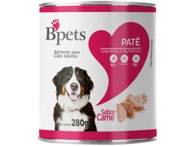 Ração Úmida para Cachorro Adulto Lata - Bpets Patê Carne 280g Ração Úmida para Cachorro Adulto Lata - Bpets Patê Carne 280g