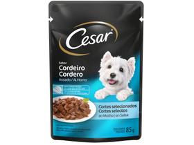Ração Úmida para Cachorro Adulto Sachê Cesar - Cortes Selecionados Cordeiro 85g
