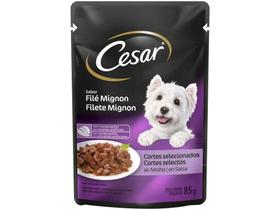 Ração Úmida para Cachorro Adulto Sachê Cesar - Filé Mignon 85g