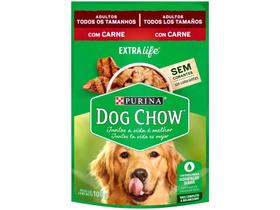 Ração Úmida para Cachorro Adulto Sachê - Dog Chow ExtraLife Carne 100g