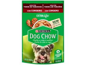 Ração Úmida para Cachorro Adulto Sachê - Dog Chow ExtraLife Cordeiro 100g Ração Úmida para Cachorro Adulto Sachê - Dog Chow ExtraLife Cordeiro 100g