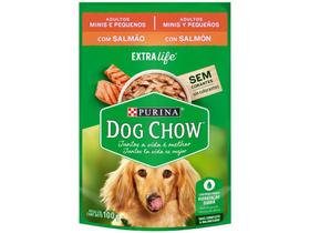 Ração Úmida para Cachorro Adulto Sachê Dog Chow - ExtraLife Salmão 100g