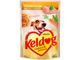 Ração Úmida para Cachorro Adulto Sachê Kelco - ao Molho Keldog Franco com Ervilha e Cenoura 100g Ração Úmida para Cachorro Adulto Sachê Kelco - ao Molho Keldog Franco com Ervilha e Cenoura 100g