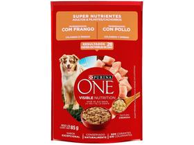 Ração Úmida para Cachorro Adulto Sachê Purina One Super Nutrientes Frango 85g