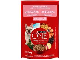 Ração Úmida para Cachorro Adulto Sachê Purina One Superfoods Salmão 85g Ração Úmida para Cachorro Adulto Sachê Purina One Superfoods Salmão 85g